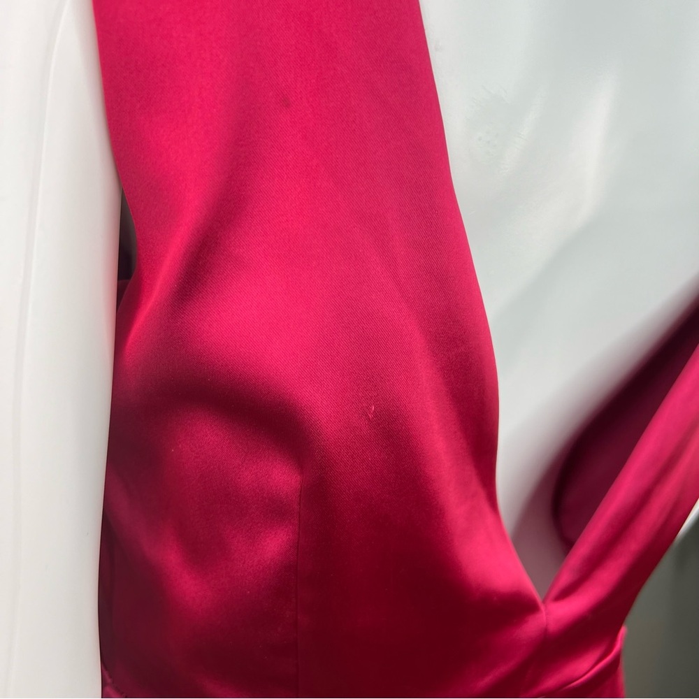 NWT House of Harlow 1960 Low Back Pink Satin Mini Dress 10 - Picture 9 of 11